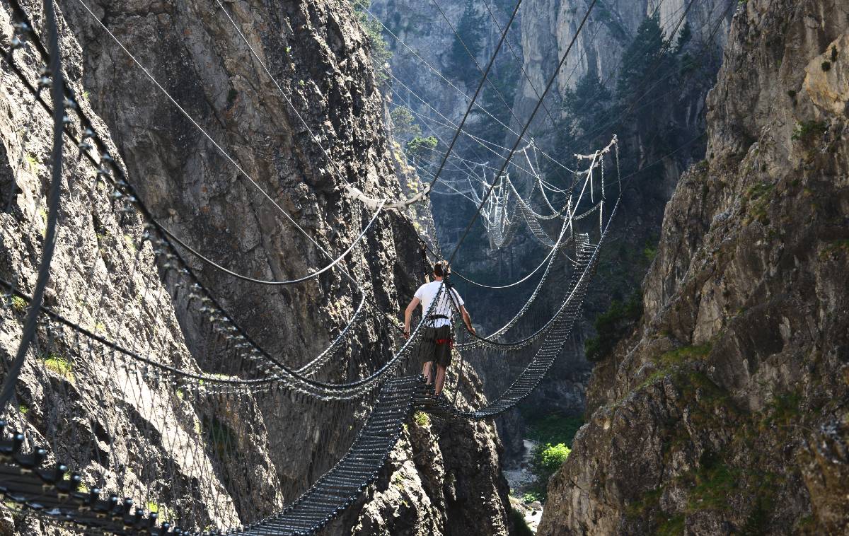 Ponte Tibetano Claviere Piemonte