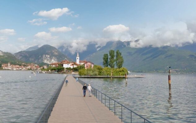 passerella galleggiante lago maggiore