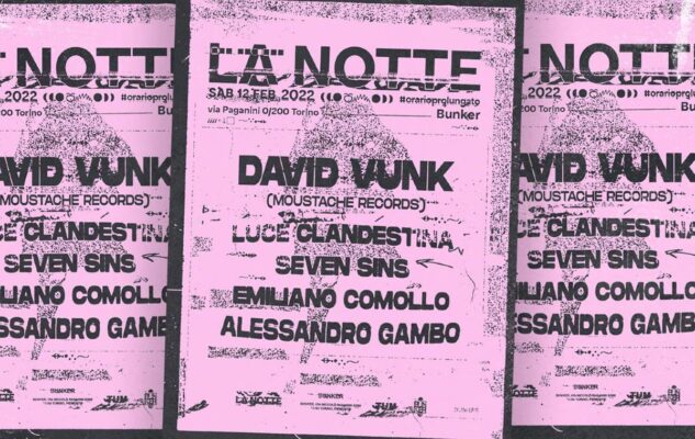 LA NOTTE: David Vunk, la Bestia al Bunker di Torino