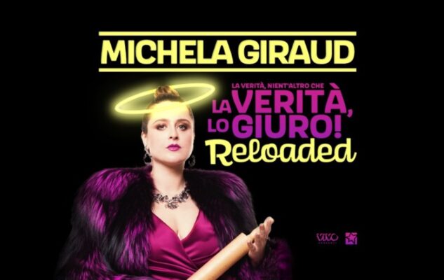 Michela Giraud a Venaria nel 2022 con “La verità, lo giuro! Reloaded”