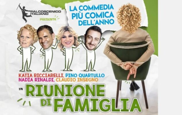 “Riunione di famiglia”: a Torino lo spettacolo con Katia Ricciarelli e Claudio Insegno
