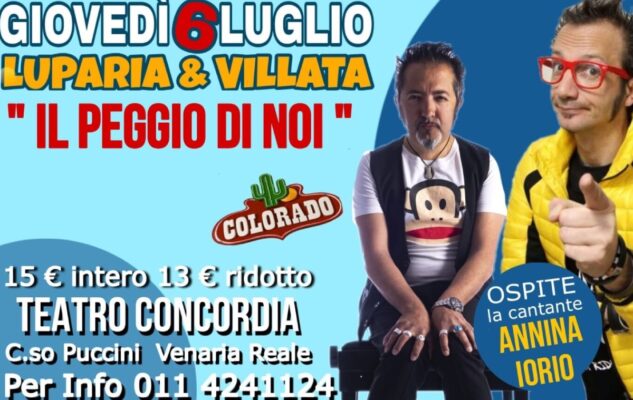 Mauro Villata e Enrico Luparia a Venaria con lo spettacolo “Il peggio di noi”