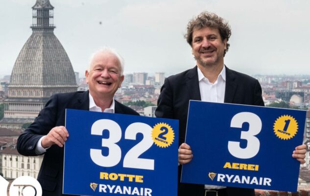 Ryanair potenzia Torino Airport: nuove rotte per l’inverno 2025/2026