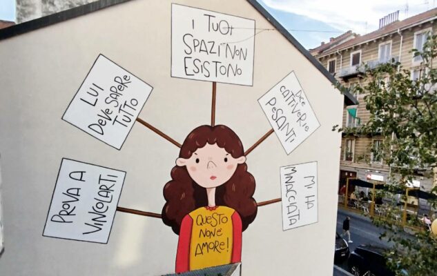 murale dedicato a Giulia Cecchetti Torino
